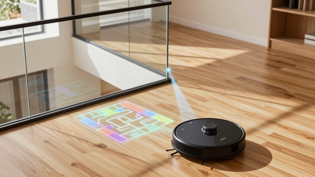 auto switching multi floor cleaning maps