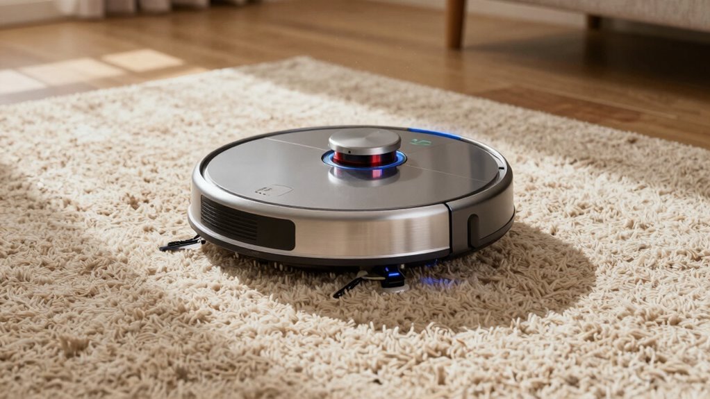 carpet detecting suction with mapping