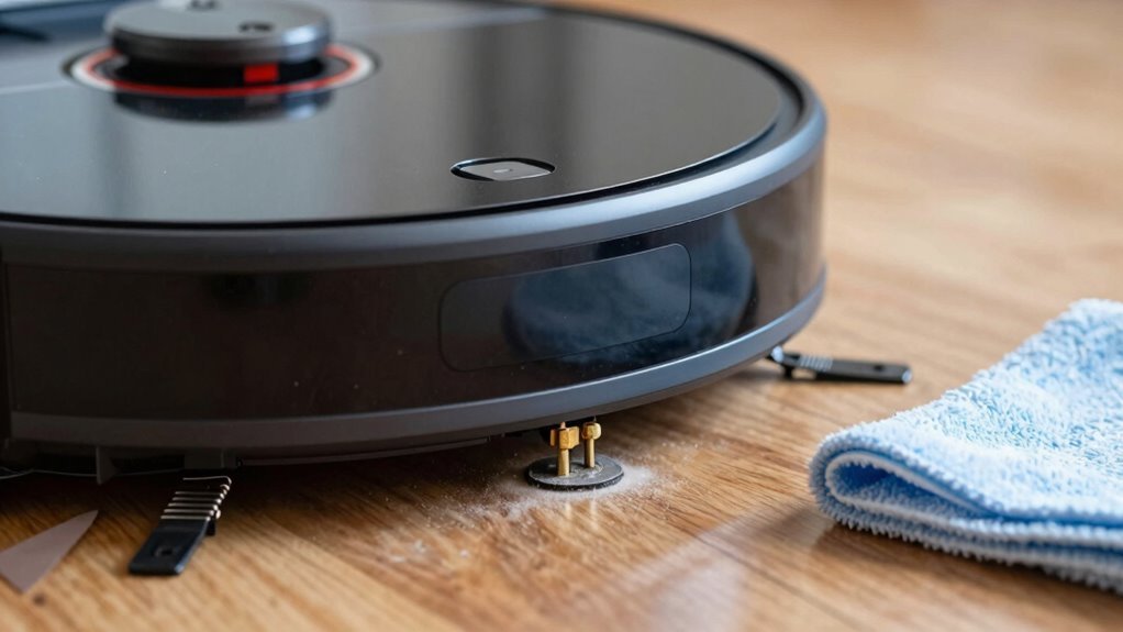 clean robot charging contacts