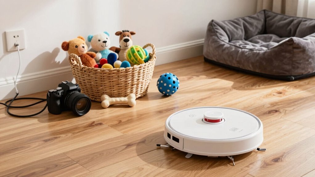 clear floors for vacuum