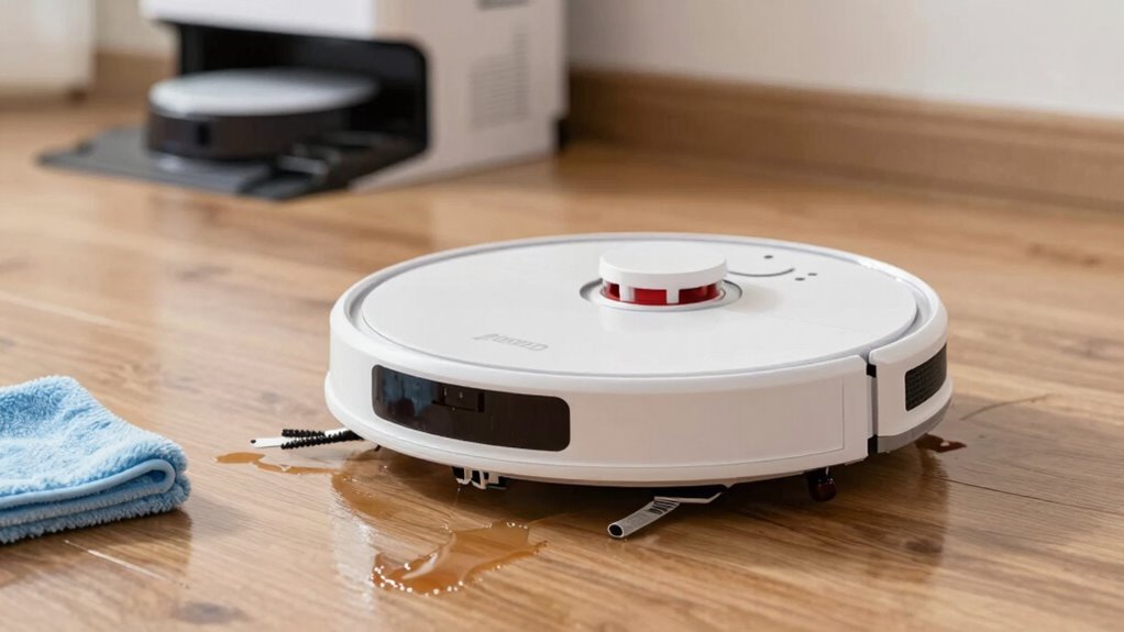 damp floors safely handled