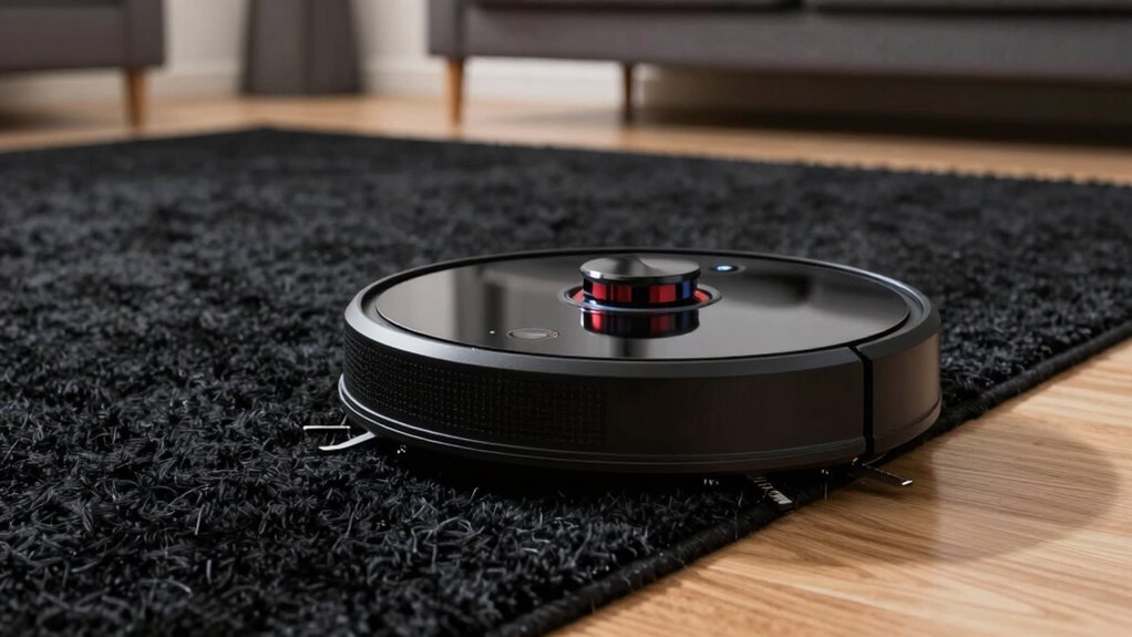 dark surfaces confuse vacuums