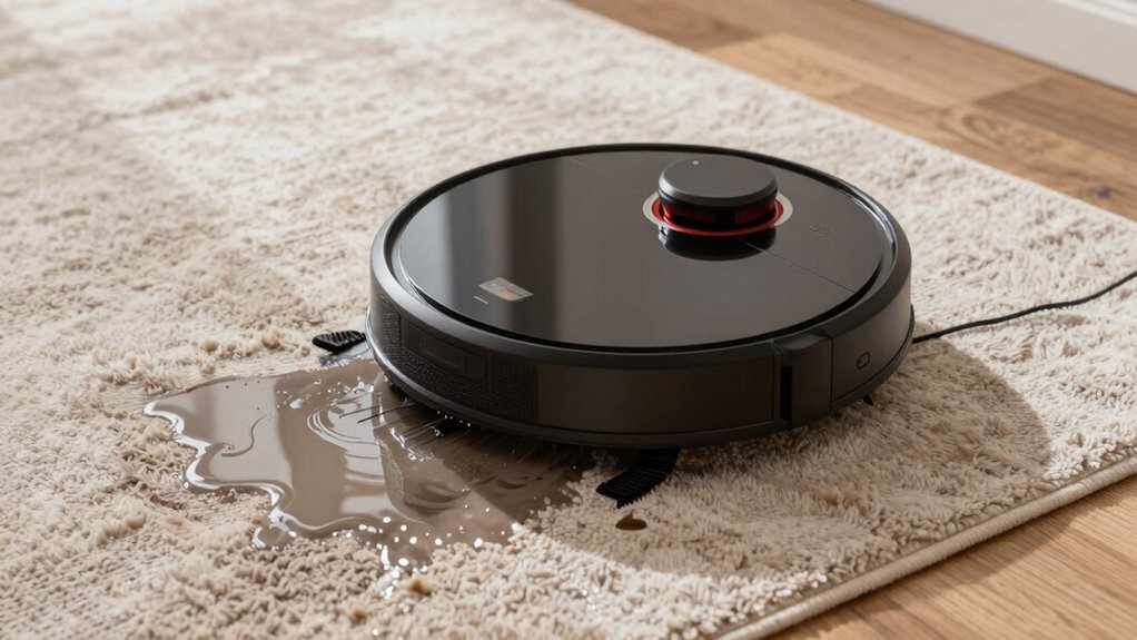 dry wet robot mopped carpet