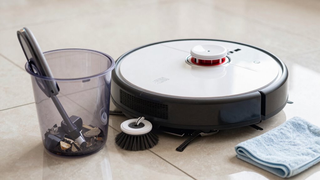 empty dustbin after run