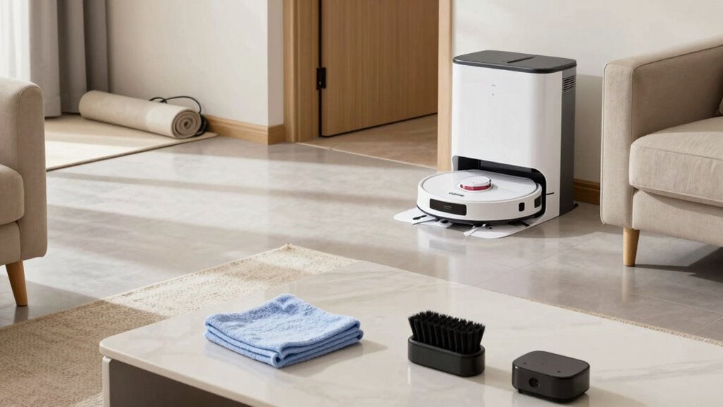 empty dustbin inspect filter