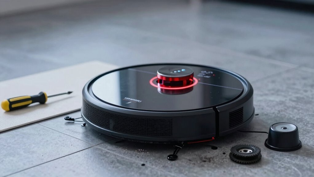 fix robot vacuum circles