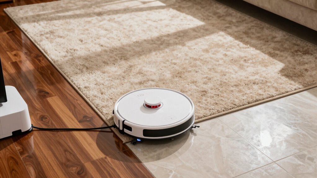 floor aware robot vacuum guidance