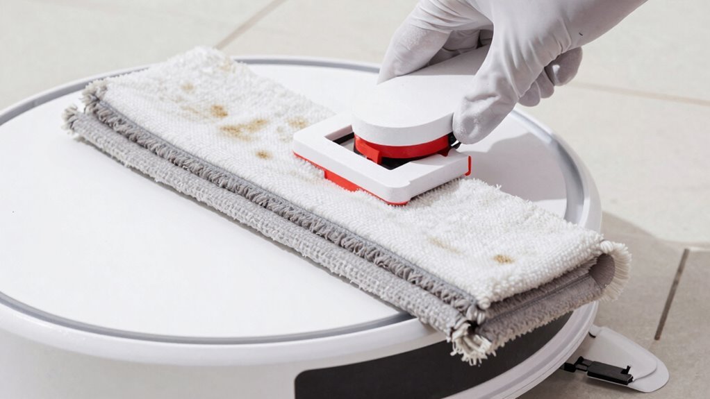 inspect mop pad damage
