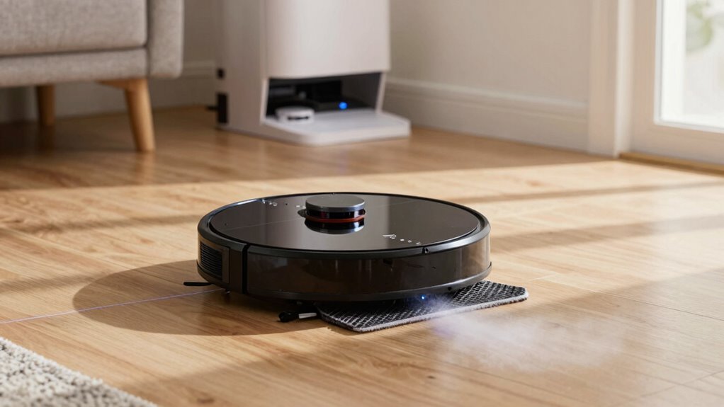 mapping mopping suction self emptying