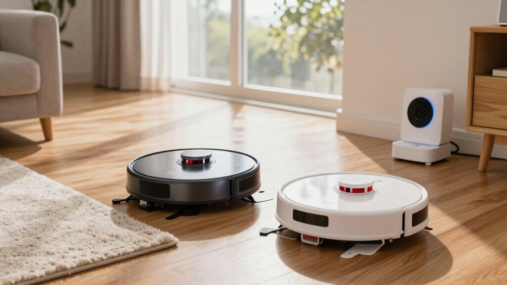 multi room self emptying vacuum robots