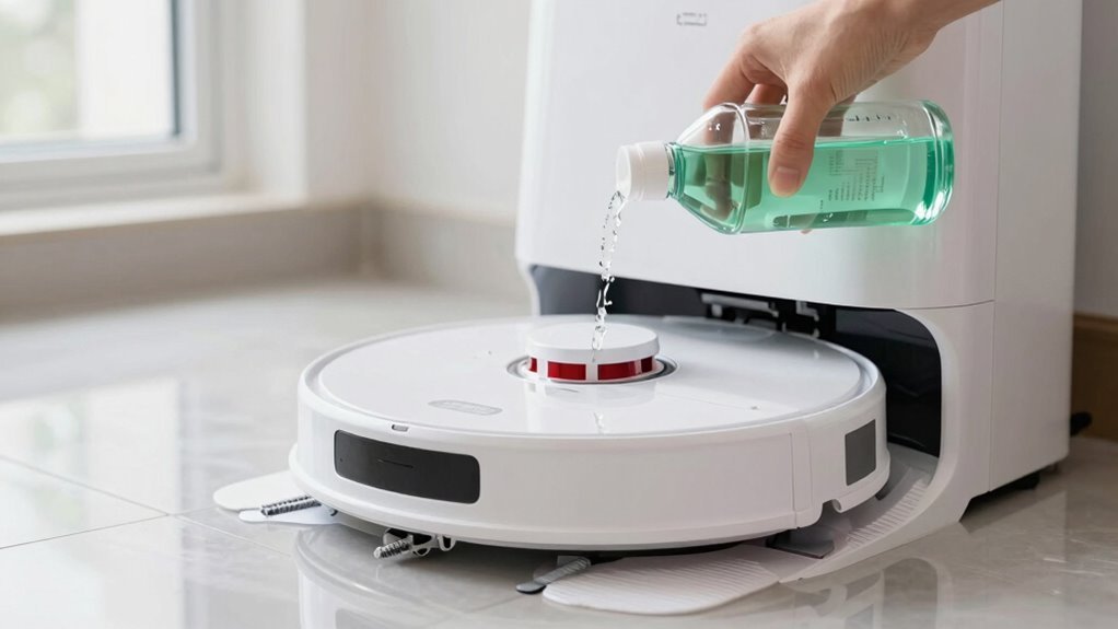 only robot specific cleaners allowed