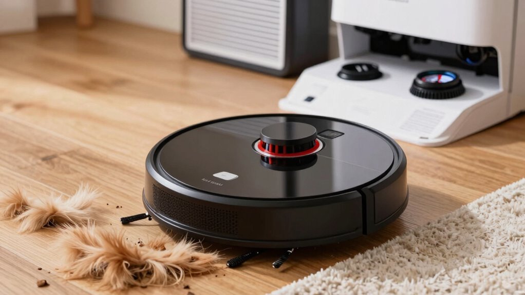 pet hair blocks suction