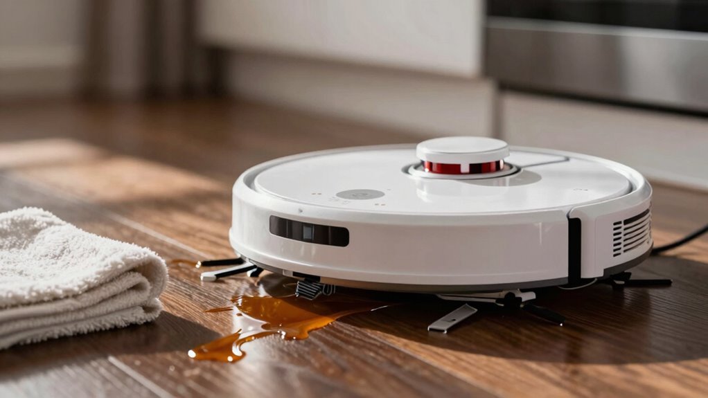 puddles and water towels