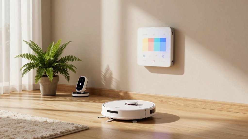 quietly scheduled robot cleanings