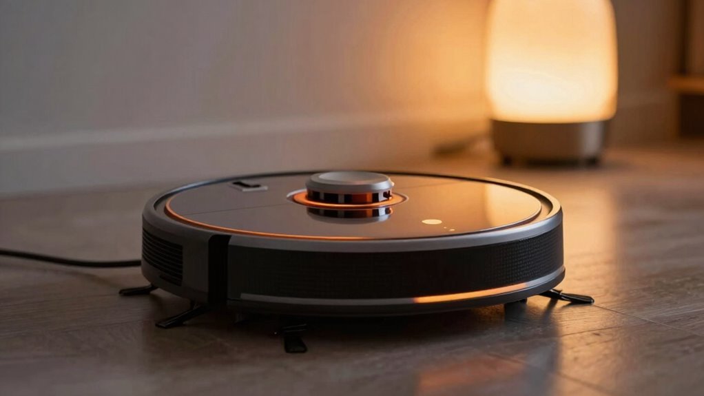 restart robot vacuum charge