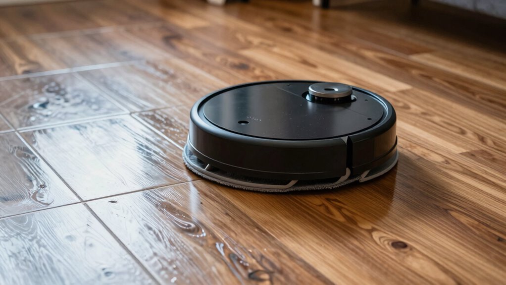 robot mopping tile hardwood