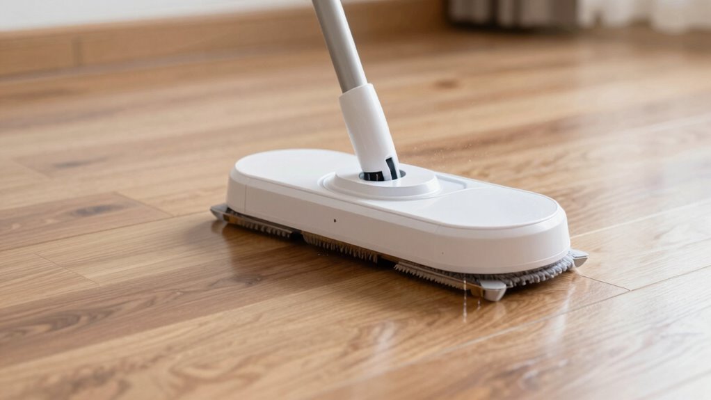 robot mops wooden floors