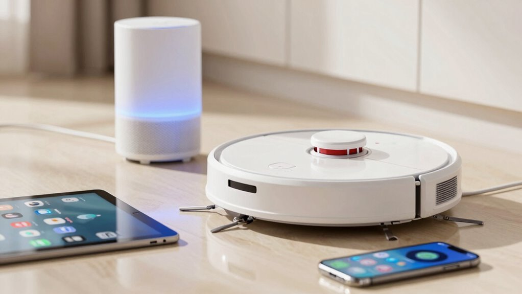 robot vacuum alexa google home