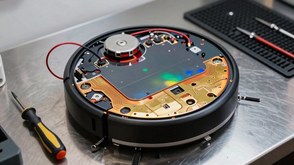 robot vacuum battery check