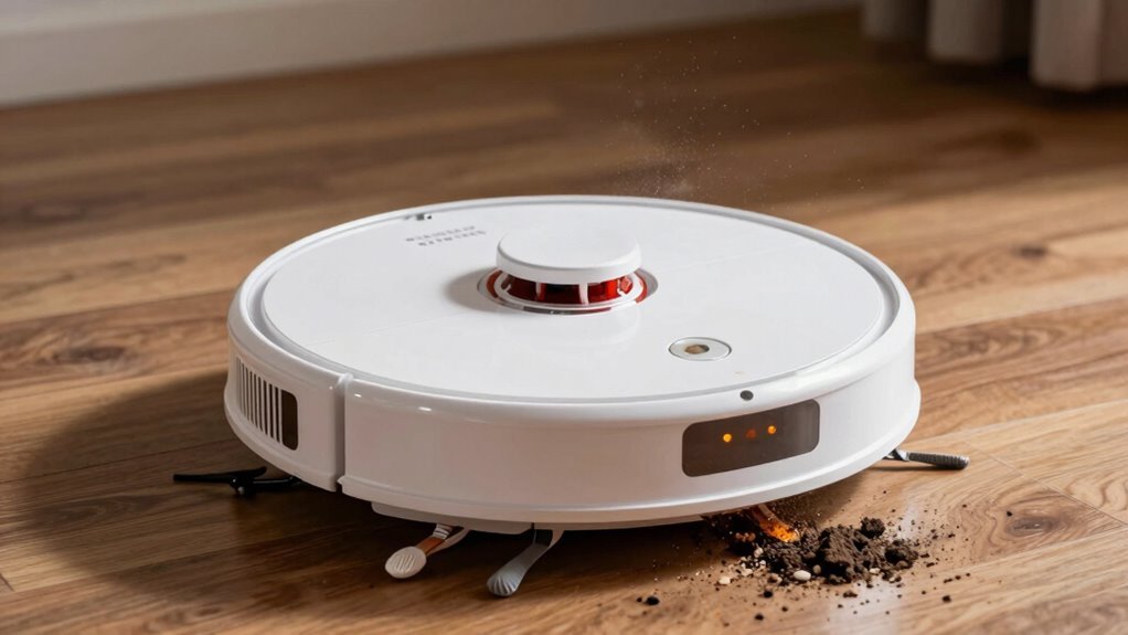 robot vacuum bin full
