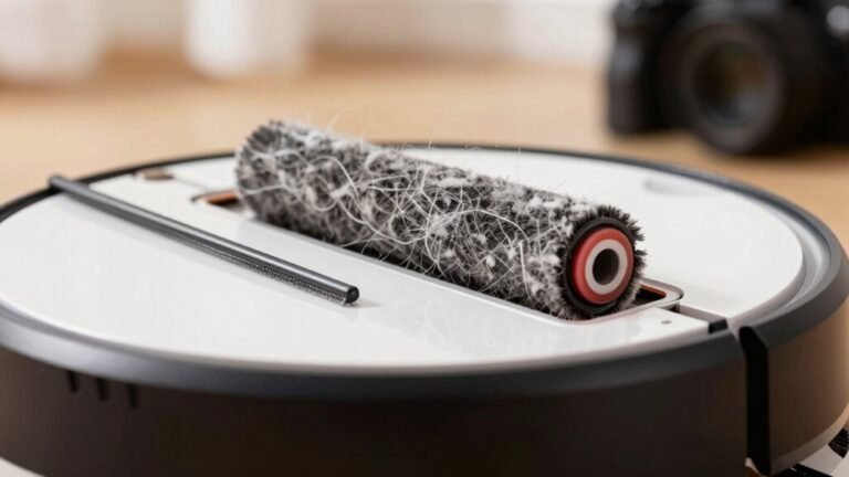robot vacuum brush cleaning