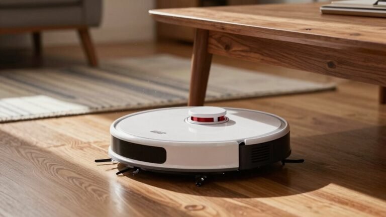robot vacuum bumping furniture