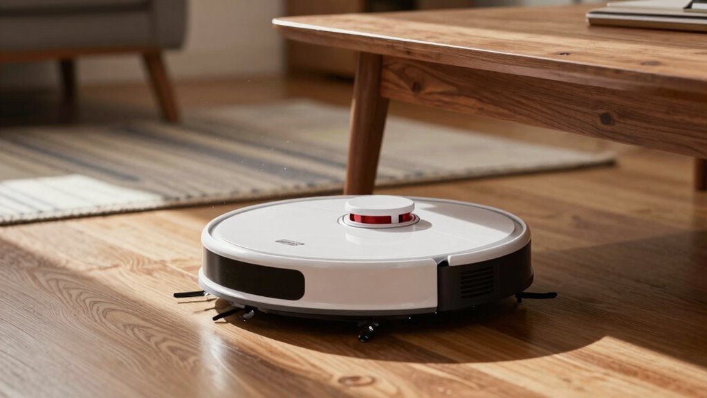robot vacuum bumping furniture
