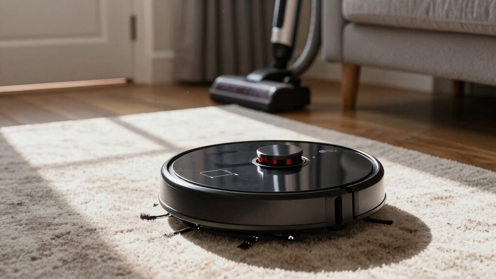 robot vacuum complements upright