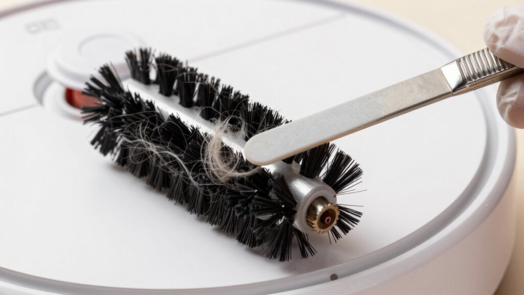 robot vacuum fur removal
