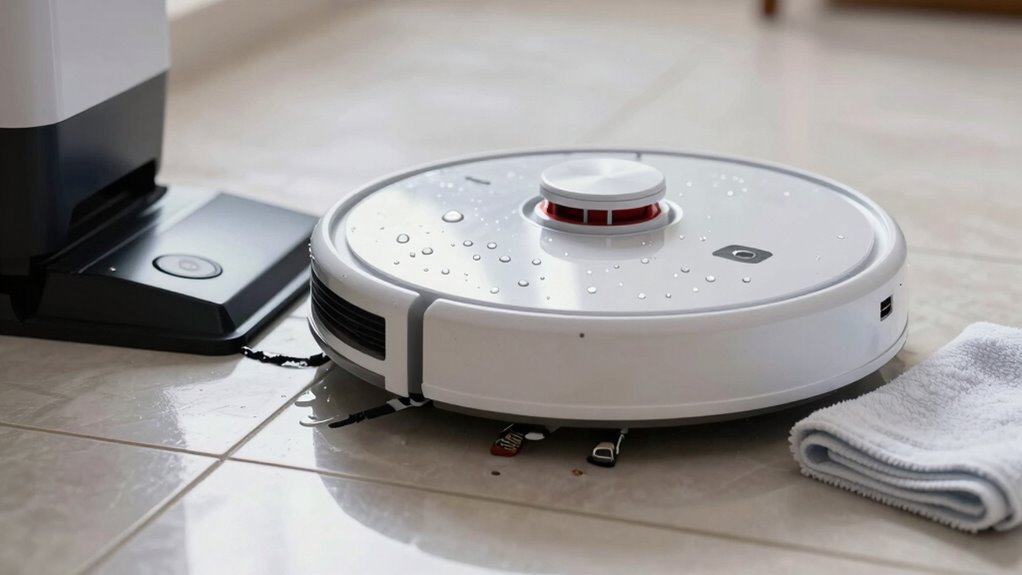 robot vacuum gets wet