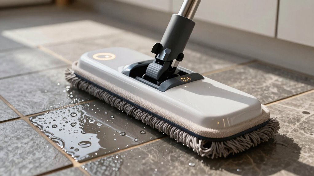 robot vacuum mop wet spot