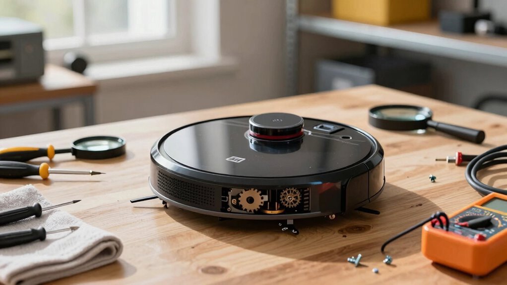 robot vacuum power reset