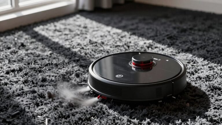 robot vacuum thick carpet tips