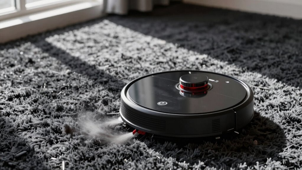 robot vacuum thick carpet tips