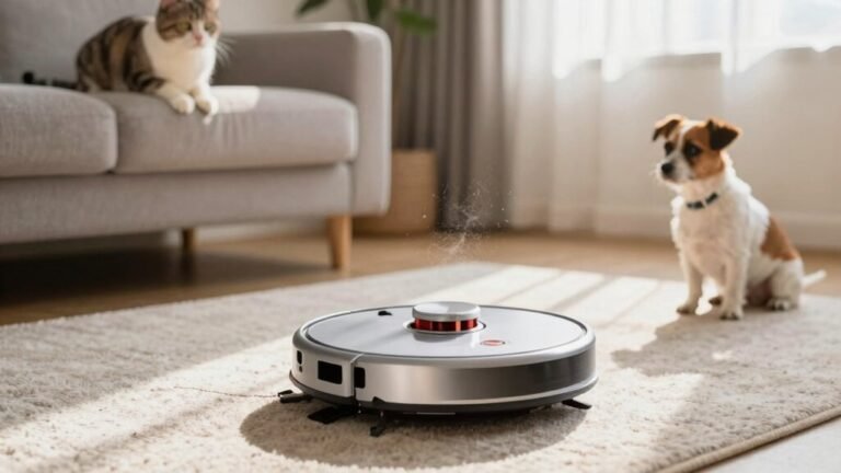 robot vacuums around pets