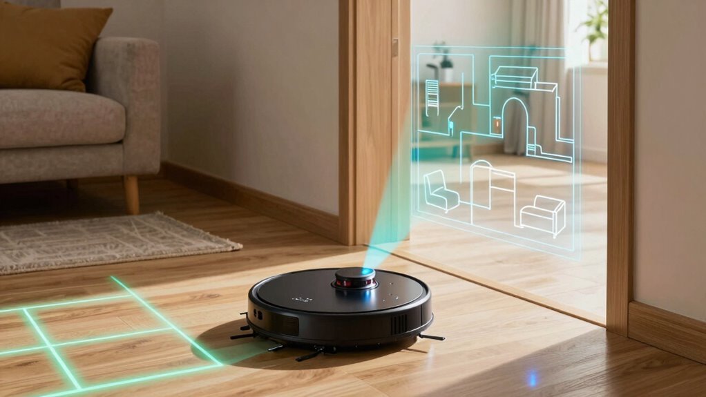 robot vacuums map rooms