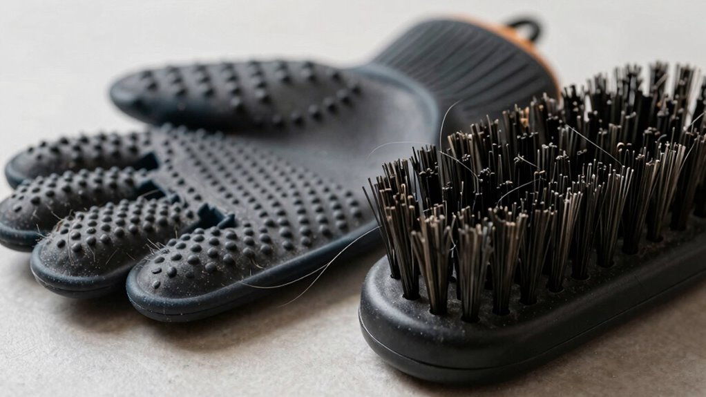 rubber brushes resist tangles