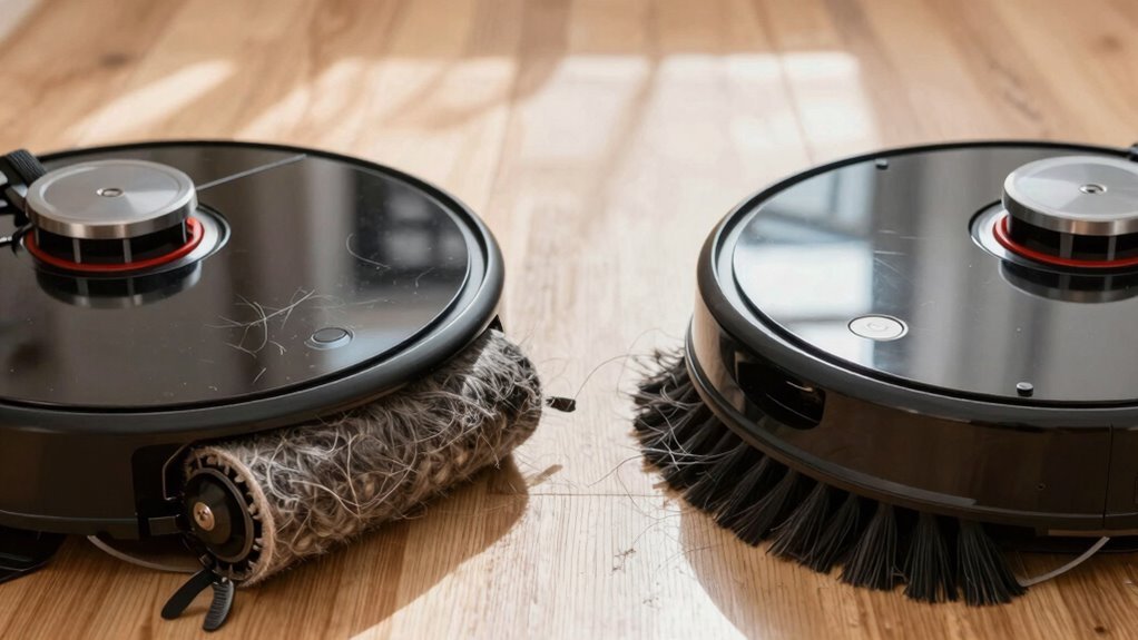 rubber rollers capture pet hair