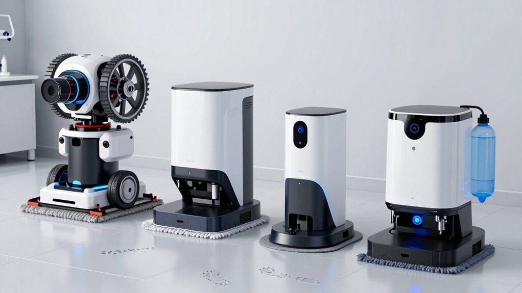 smart dual pad self cleaning mop