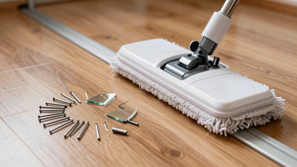 sweep away sharp hazards