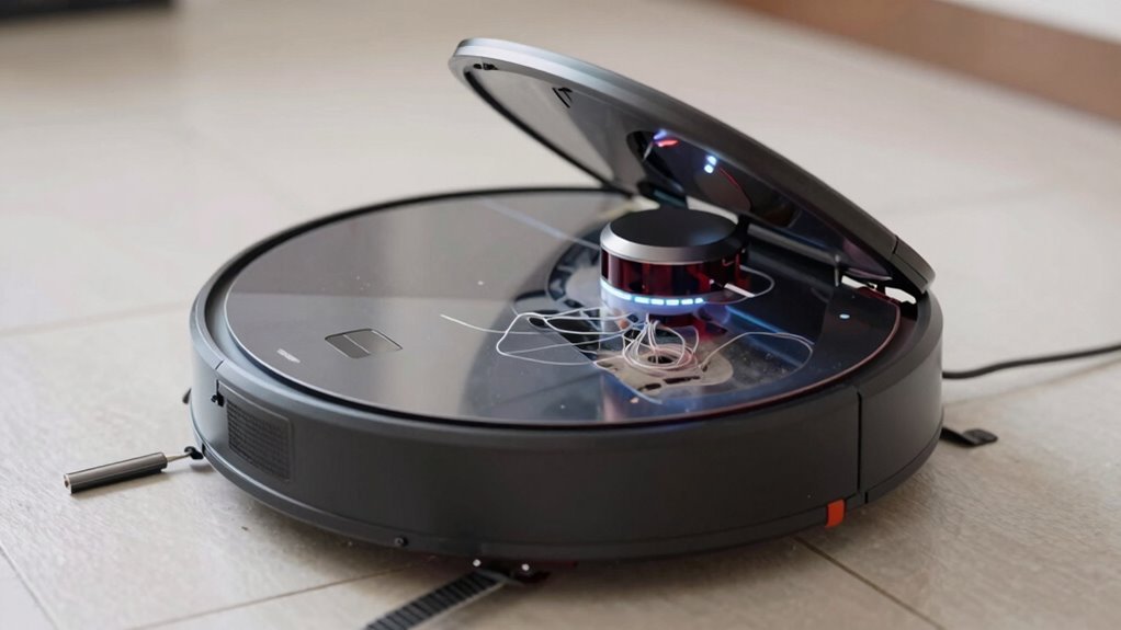 unclog and empty dustbin