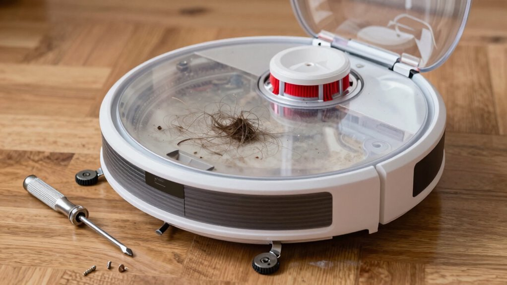 unclog robot vacuum guide