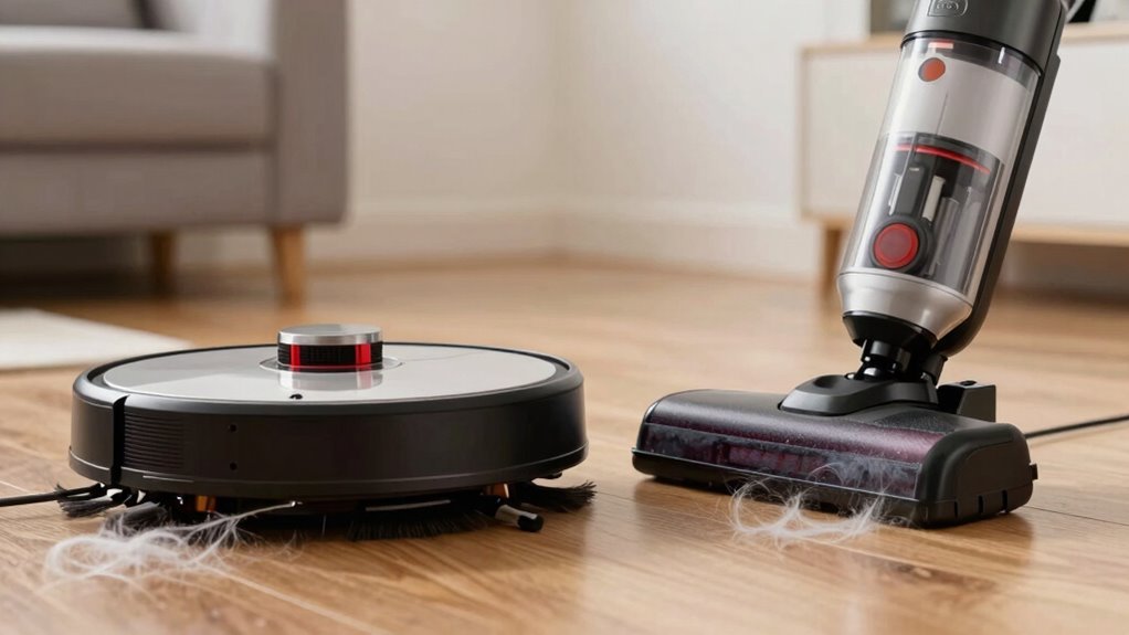 uprights outperform robot vacuums