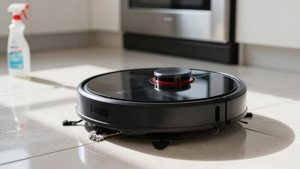 use only robot safe cleaners