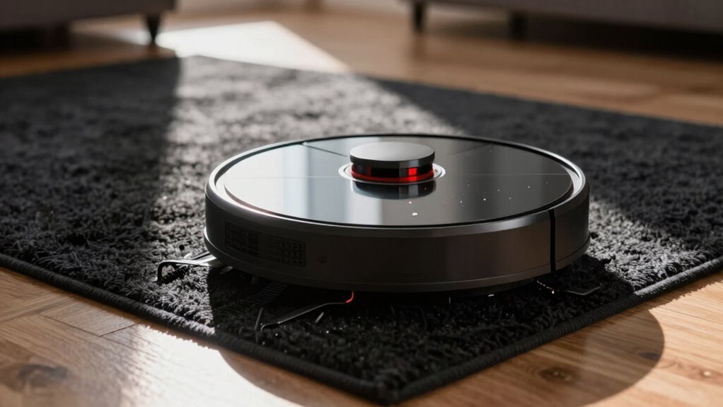 vacuum avoids black carpet
