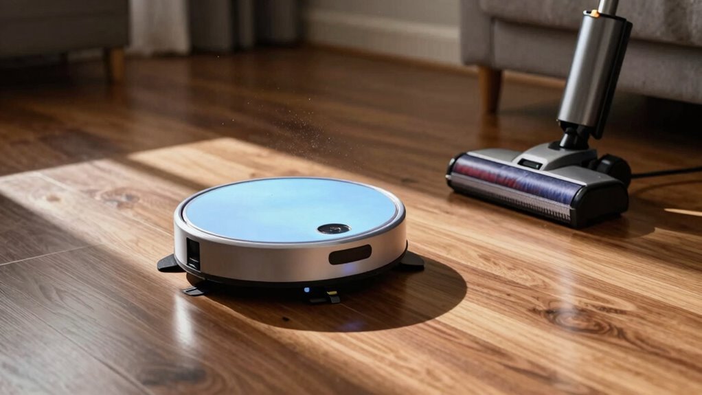 vacuum before robot mop