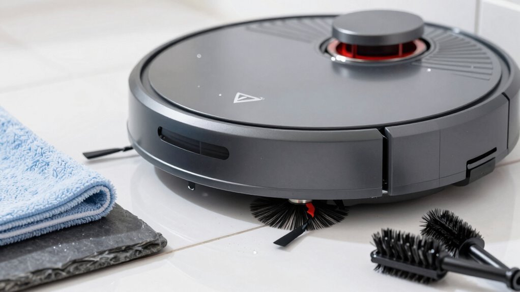 weekly filter and brush maintenance