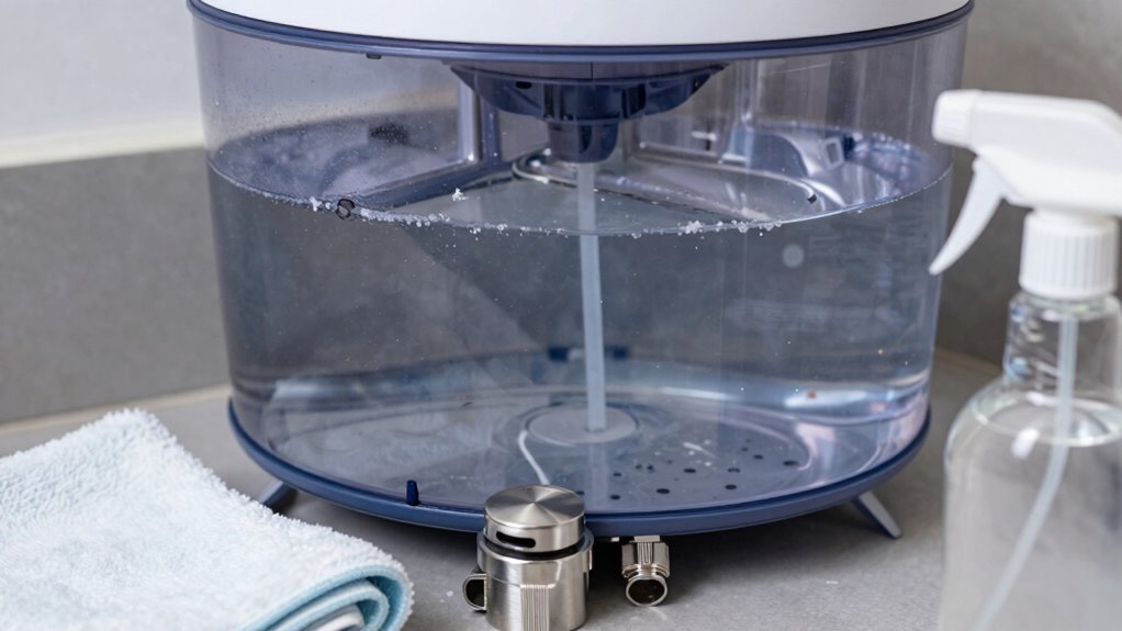 weekly warm tank rinse