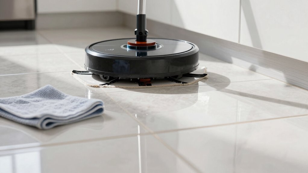 wipe damp floors post mop